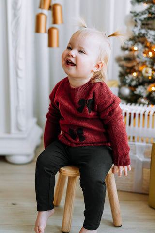 ROSE & LÉO - Loop sweater - black cherry