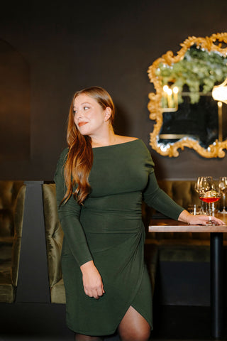 JESSICA dress - deep green