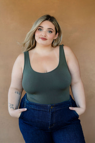 Bamboo camisole - khaki