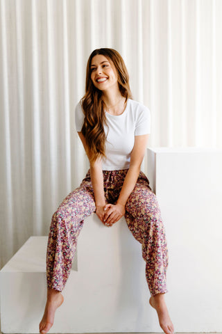 Crop top à manches courtes en bambou - blanc