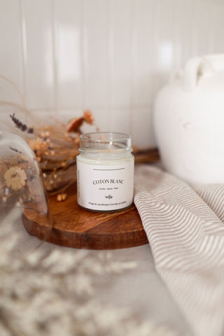 BOUGIE - COTON BLANC