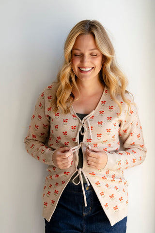 Cardigan LISA - fleurs des bois