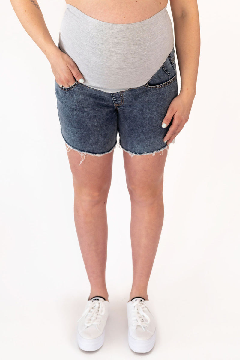 Shorts avec franges - denim