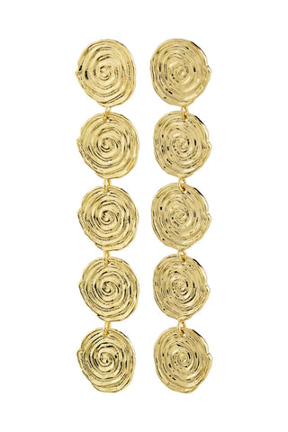 AIR - Recycled spiral long earrings