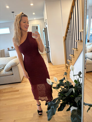 ANNIE dress - burgundy