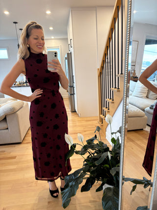 Top TARA - garnet red