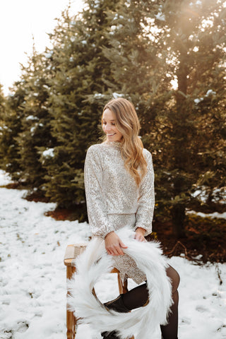 SCARLETTE sequin dress - champagne