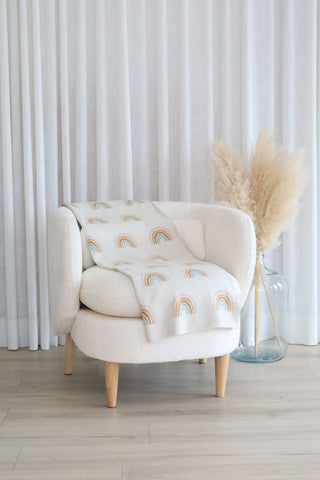 Patterned blanket - rainbow
