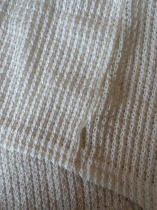 LÉGERS DÉFAUTS - Chandail VANESSA en crochet - blanc lin