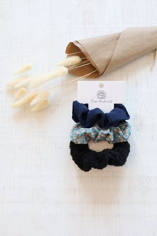 Trio of scrunchies - full moon