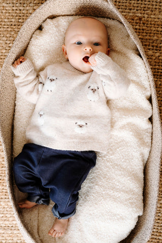 ROSE & LÉO - Wool sweater - sheepskin