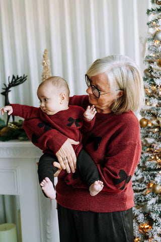 ROSE & LÉO - Loop sweater - black cherry