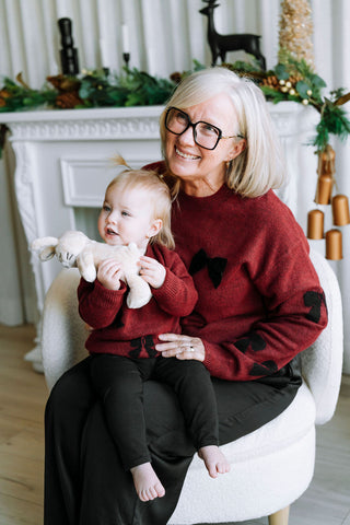 ROSE & LÉO - Loop sweater - black cherry