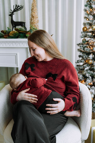 ROSE & LÉO - Loop sweater - black cherry