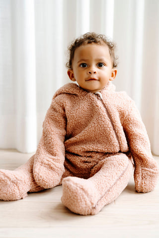 ROSE & LÉO - Sherpa jumpsuit - old rose