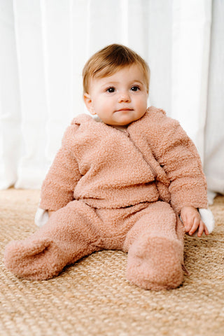 ROSE & LÉO - Sherpa jumpsuit - old rose