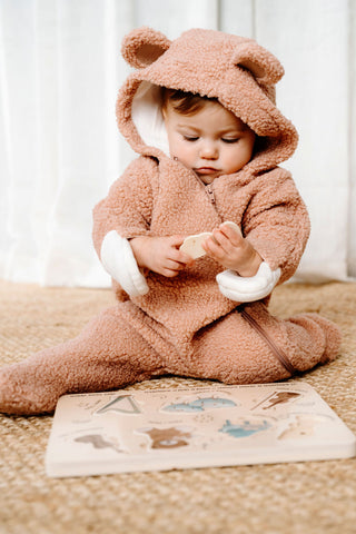 ROSE & LÉO - Sherpa jumpsuit - old rose