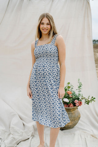 Robe MALIBU 2.0 - bleu antique