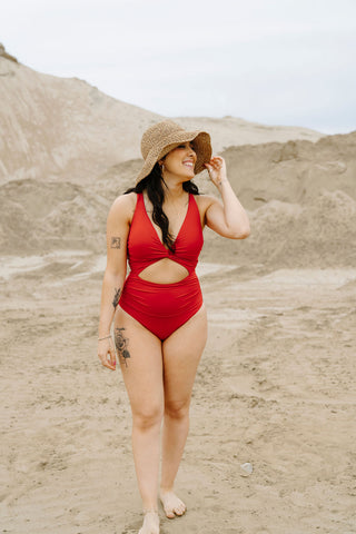 Maillot de bain une pièce - rouge cerise