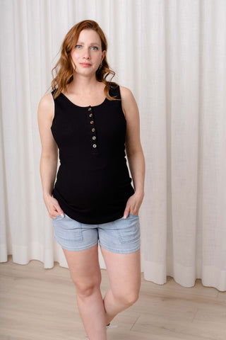 Retro denim shorts - pale blue
