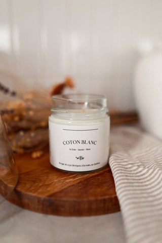 CANDLE - WHITE COTTON