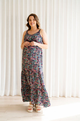ASTRID maxi dress - tropical coral