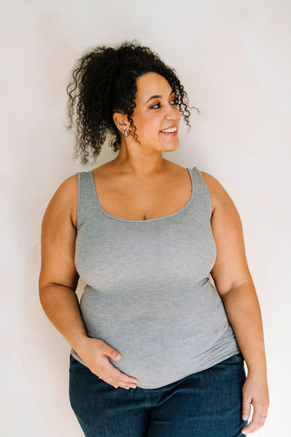 Bamboo camisole - dark gray