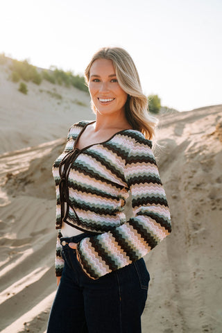 Lightweight loop cardigan - pastel boho