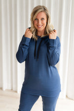 OVER THE MOON long-sleeved sweater - capri blue