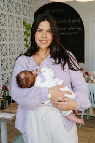 DENISE Cardigan - Pastel Lilac