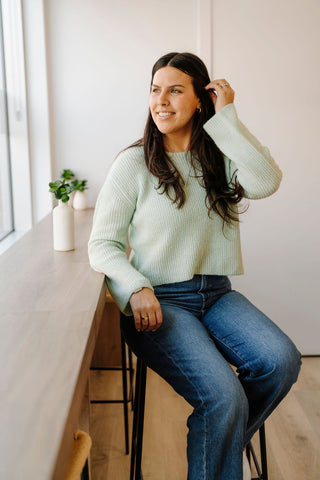ÉMILY wool knit - mint green
