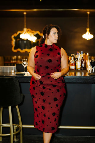 Top TARA - garnet red