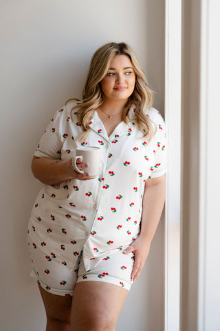 2-piece pyjamas - cherry