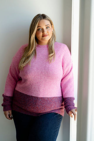 SANDRA sweater - duo rosé