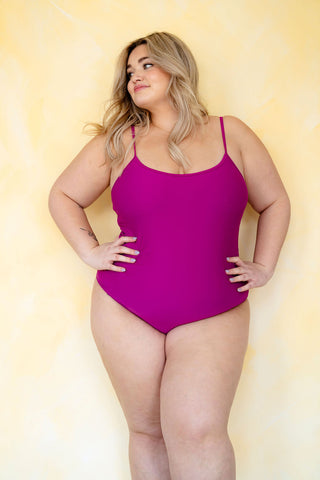 One-piece swimsuit - magenta