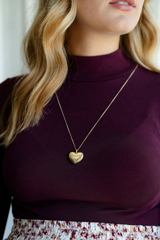 SOPHIA - Recycled heart pendant necklace
