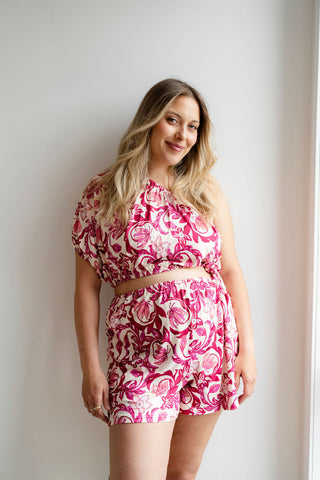 LDP - Knotted one piece - fuchsia