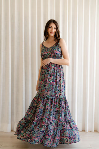 ASTRID maxi dress - tropical coral