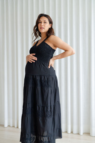 MARIANA dress - bohemian black