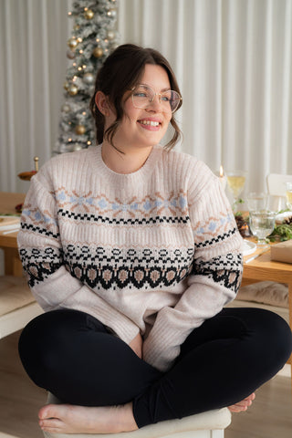 Wool sweater - winter pattern