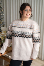 Wool sweater - winter pattern