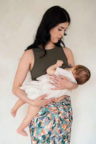 Racerback top - khaki