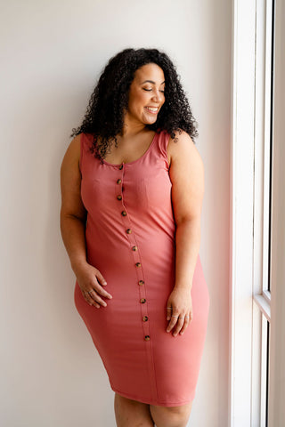 OLIVIA 2.0 dress - coral essence