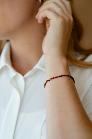 INDIE bracelet - multi red