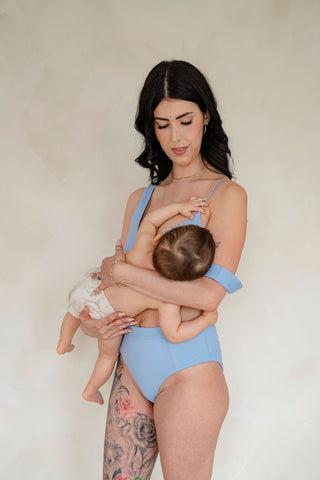 LDP - Swimsuit top - powder blue