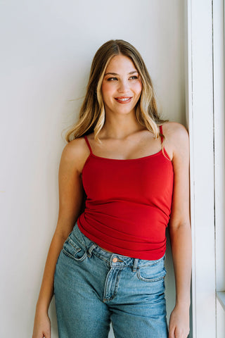 Bamboo camisole with straps - grenadine