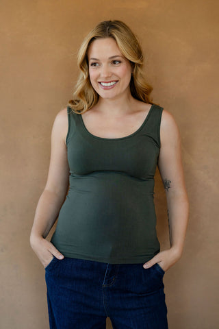 Bamboo camisole - khaki