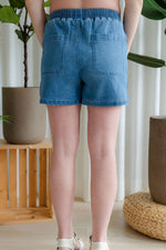 Casual denim shorts - dark blue