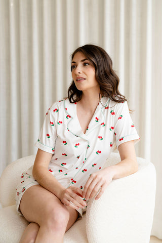 2-piece pyjamas - cherry