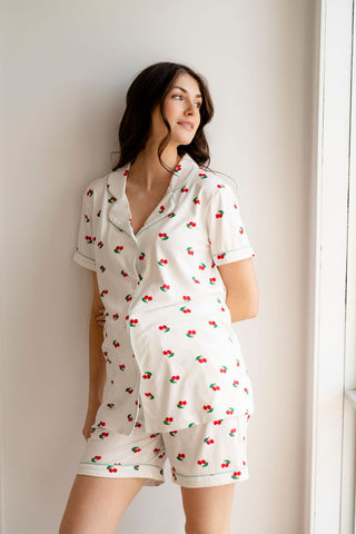 2-piece pyjamas - cherry